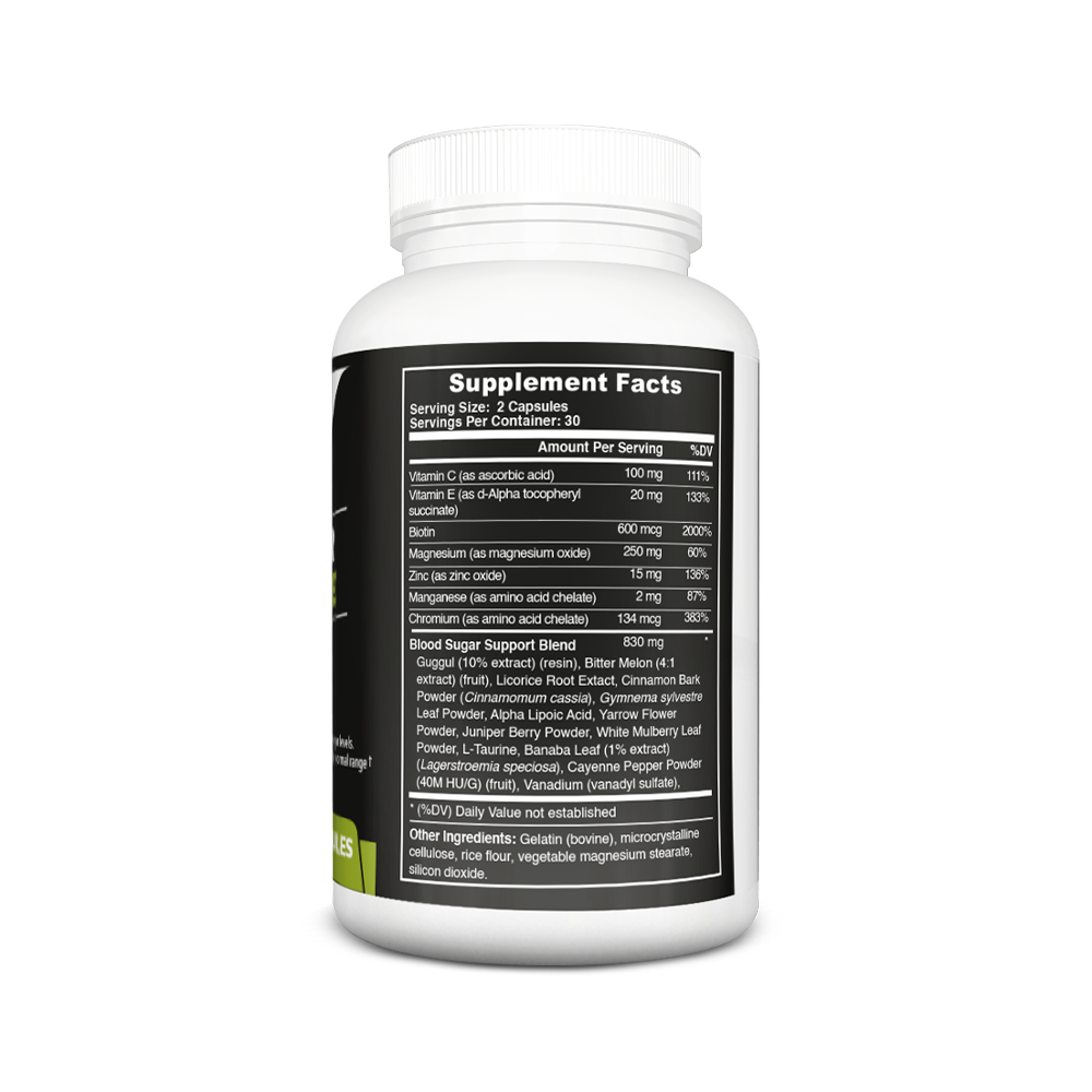 Blood Sugar Maintenance, 1-3 serv. sz