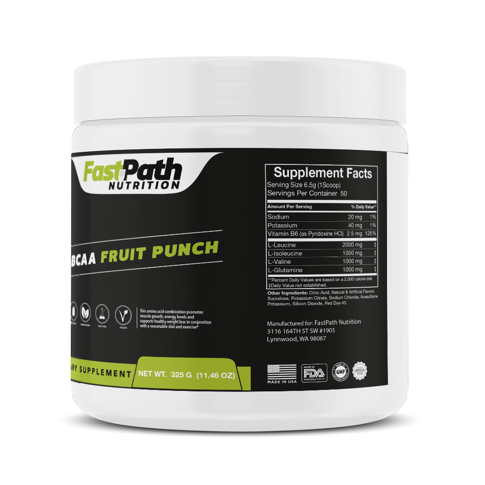 BCAA Fruit Punch, 325g/50 serv.