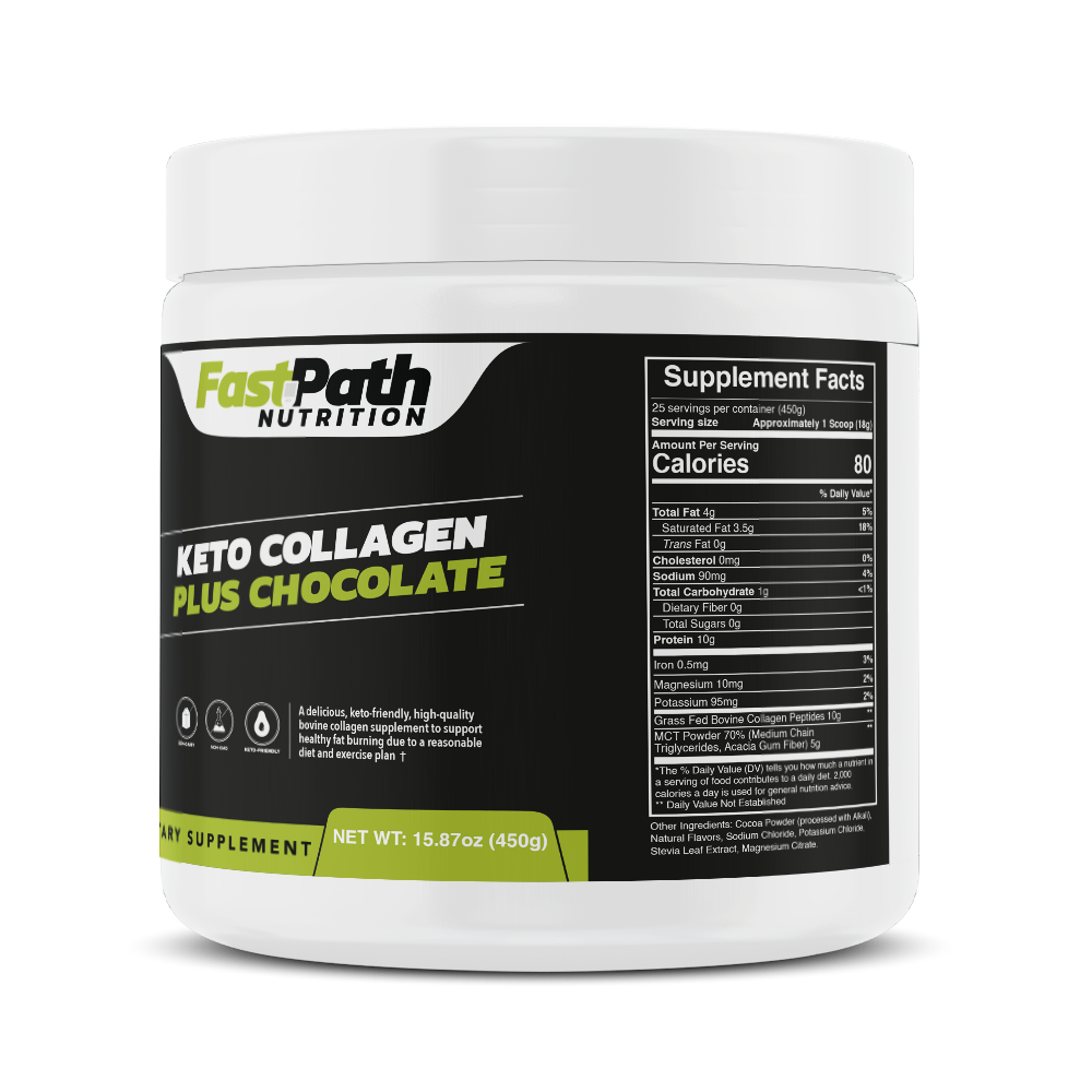 Keto Collagen Plus, Chocolate, 18g serv./25 serv./450g