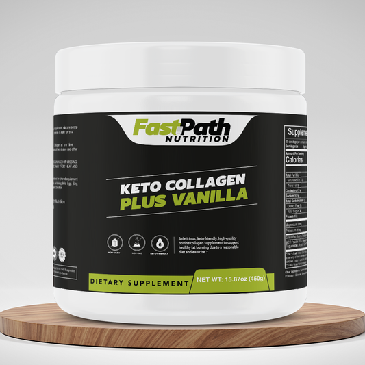 Keto Collagen Plus, Vanilla, 18g serv./25 serv./450g