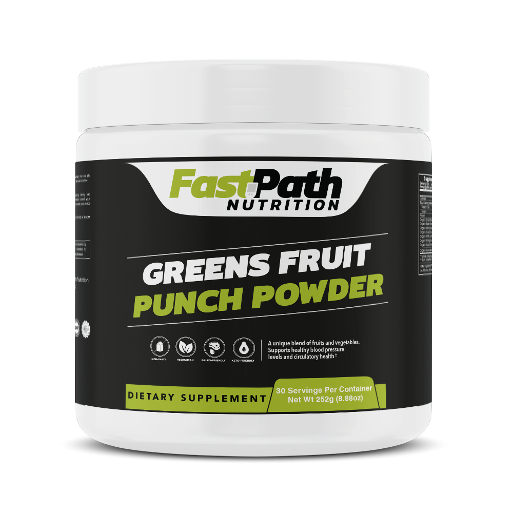 Greens, Fruit Punch Powder, 8.4g serv/30 serv.