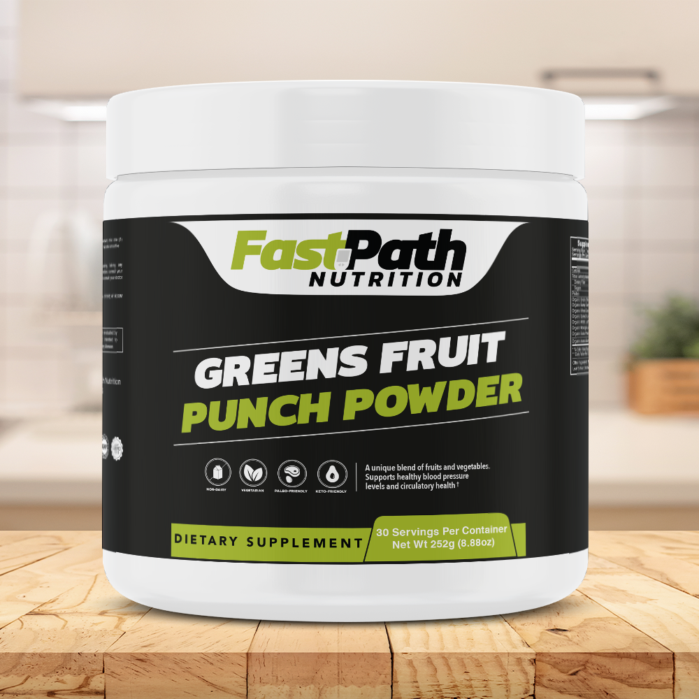 Greens, Fruit Punch Powder, 8.4g serv/30 serv.