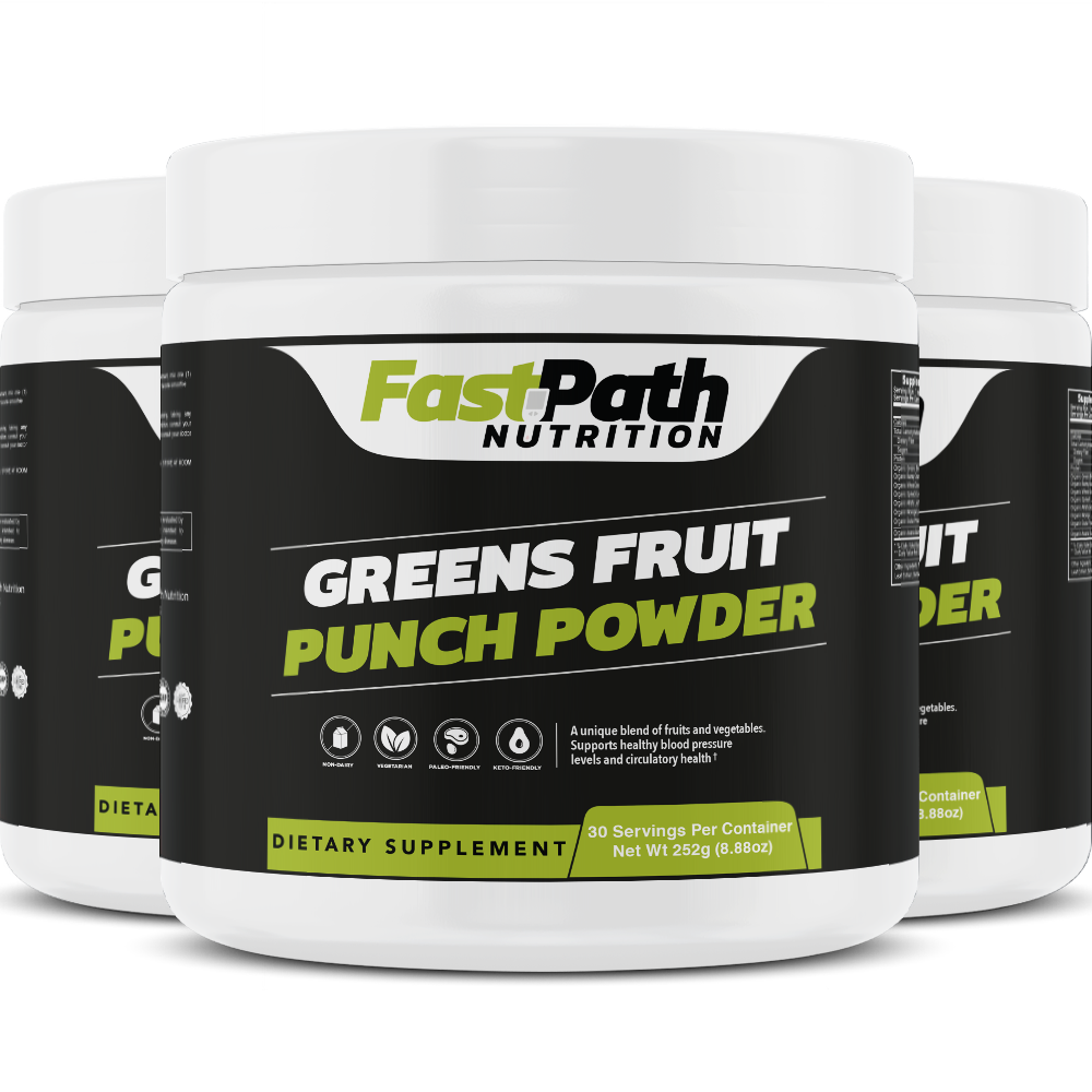 Greens, Fruit Punch Powder, 8.4g serv/30 serv.